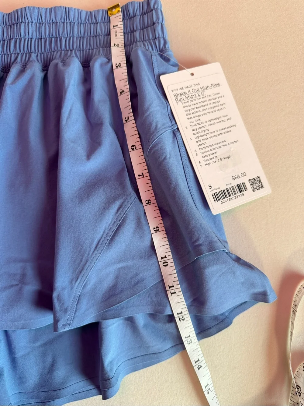 Lululemon Shake It Out High-Rise Running Short 2.5" Size S - Picture 8 of 8
